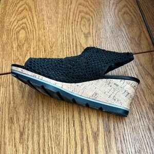 Black Sketchers Wedges